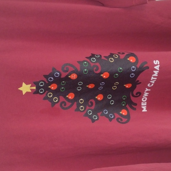 Life Is Good Christmas Cat Crusher Tee, Size XXL - Picture 2 of 3